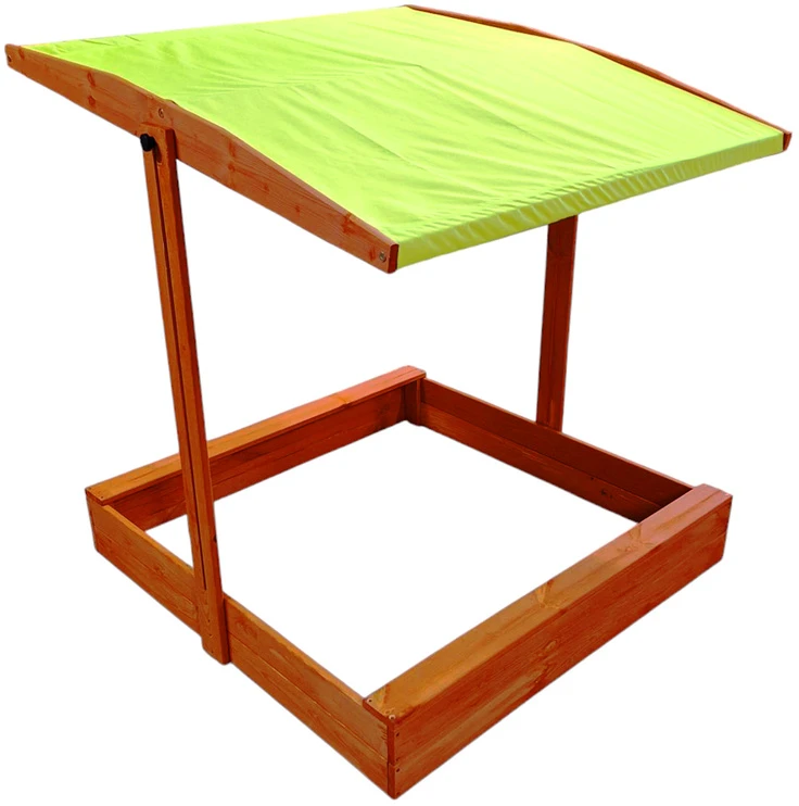 Bestway Medinė smėlio dėžė 120x120cm su stogeliu, uždara SP0838