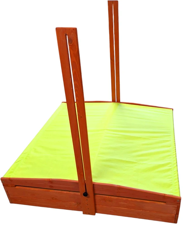 Bestway Medinė smėlio dėžė 120x120cm su stogeliu, uždara SP0838
