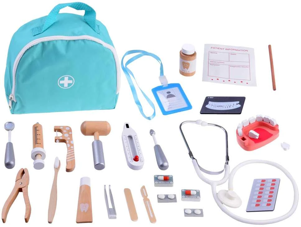 Jokomisiada Medinių aksesuarų rinkinys LITTLE DENTIST ZA4718