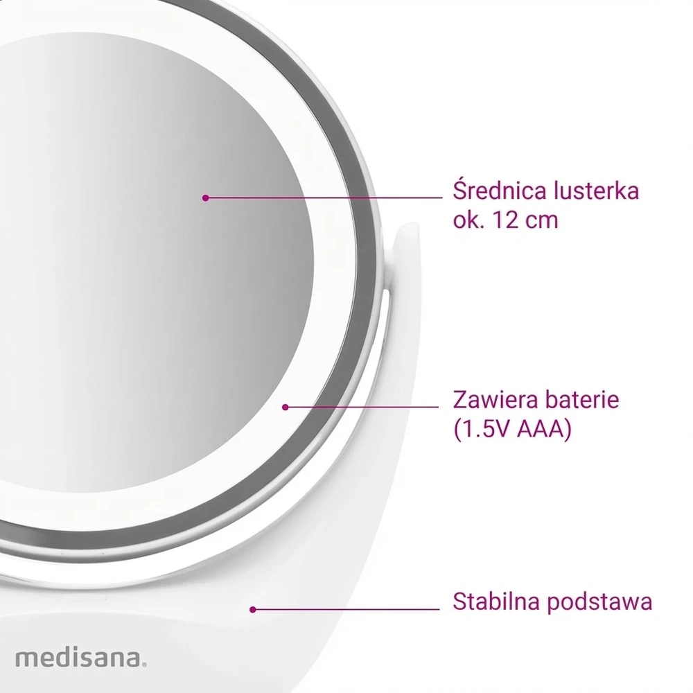 Veidrodis Medisana CM 835 2in1 Cosmetic Mirror