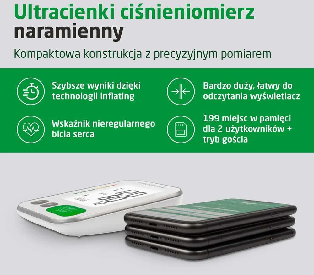 „Medisana BU 572“ žasto kraujospūdžio matuoklis (baltas)