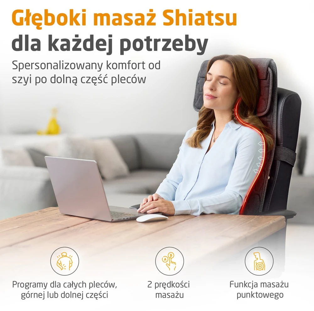 Medisana MC 700 šiatsu masažo sėdynės užvalkalas