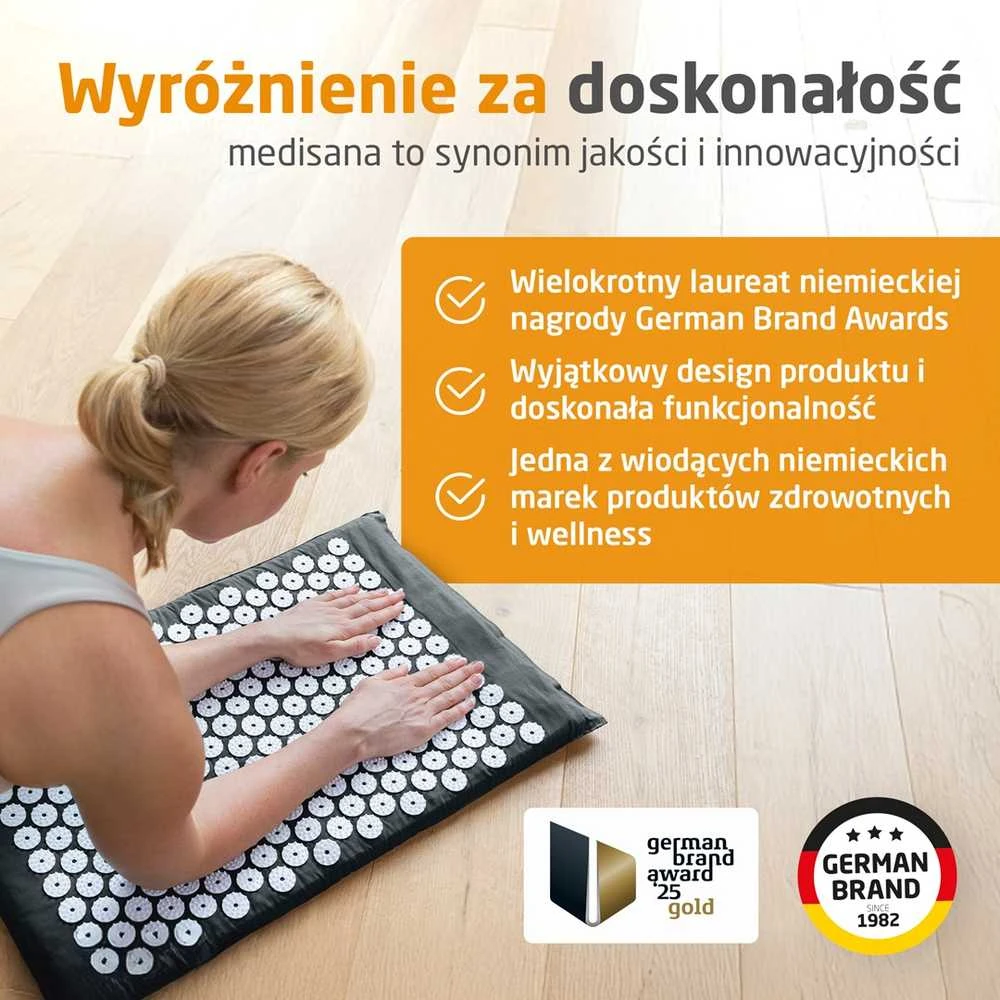 Medisana MM 100 akupresūros kilimėlis su šildymo funkcija