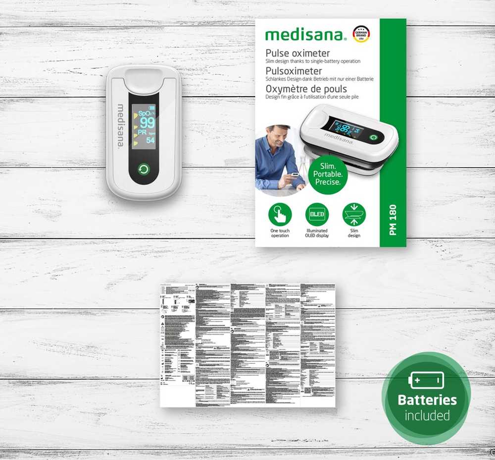 Kraujospūdžio matuoklis Medisana PM 180 pulse oximeter