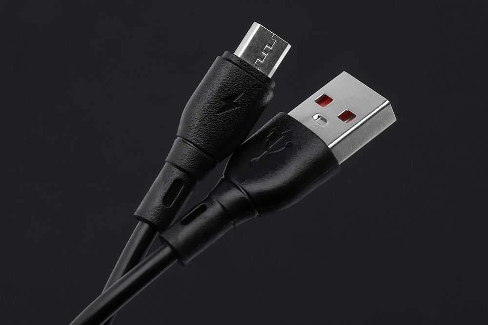 BlueStar USB A į Micro USB laidas Blue Star 2A ECO 1 m PJ68-23-2 juodas