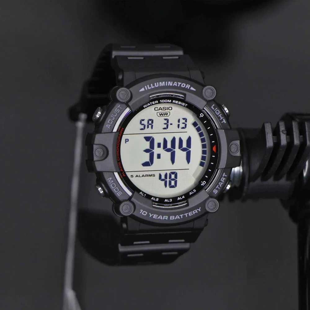 Vyriškas laikrodis Casio Sport Illuminator AE-1500WH-1A, Juodos spalvos