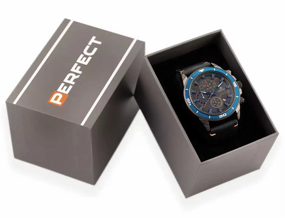 Laikrodis vyrams PERFECT CH02L - CHRONOGRAF (zp351j) + dėžutė