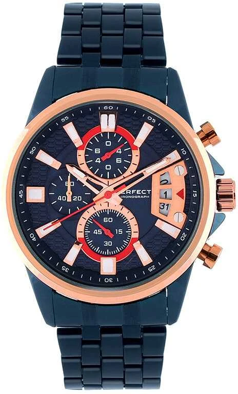 Laikrodis vyrams PERFECT M504CH-06 - CHRONOGRAF (zp383d) + dėžutė