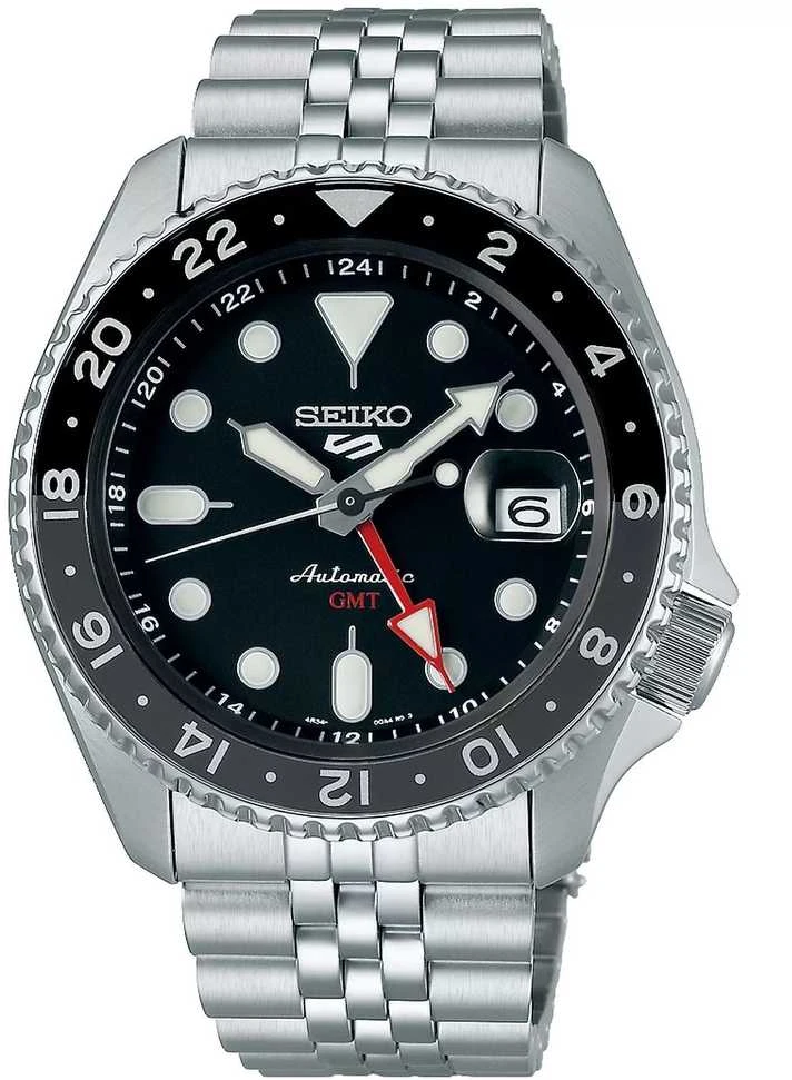 Laikrodis MEN'S WATCH SEIKO 5 SPORTS SSK001K1 GMT AUTOMAT WR100 + BOX