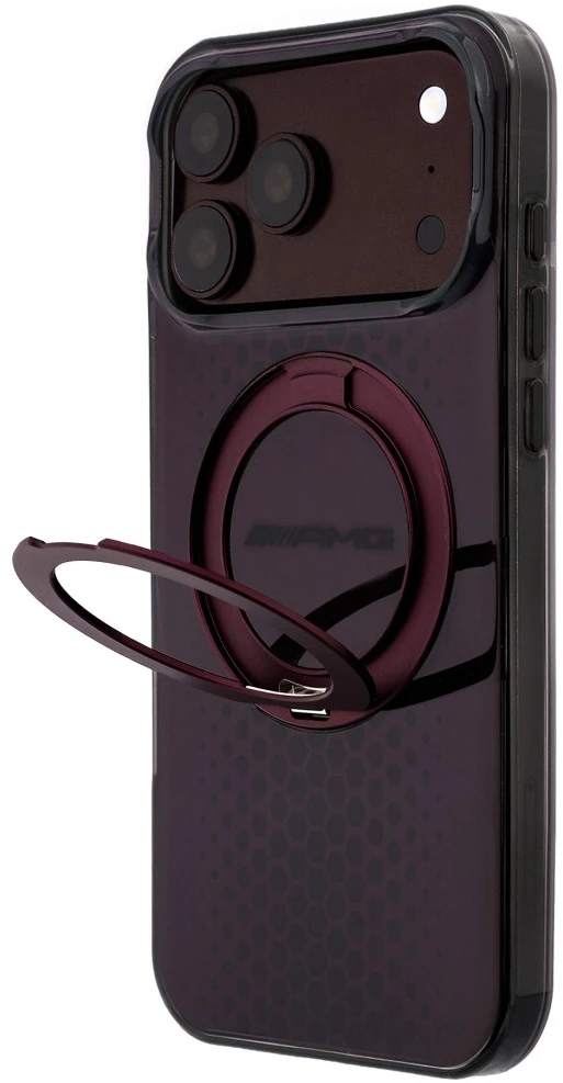 Mercedes AMG IML Double Layer Urban Line with Ring Stand MagSafe case for iPhone 18 Pro Max / 17 Pro Max - burgundy