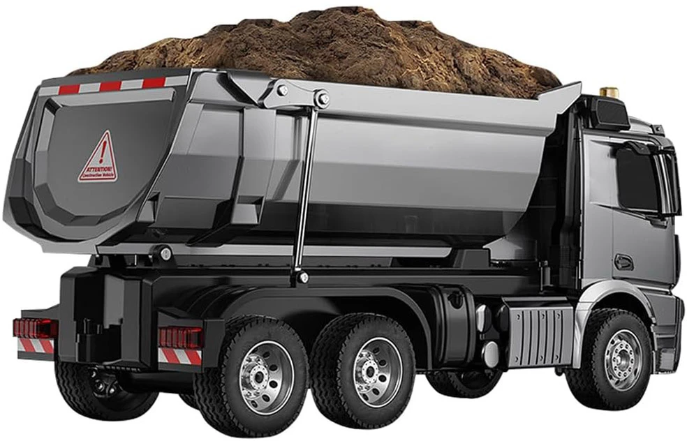 Mercedes Arocs METAL vairuojamas savivartis EE su puspriekabe 1:20 RC0667