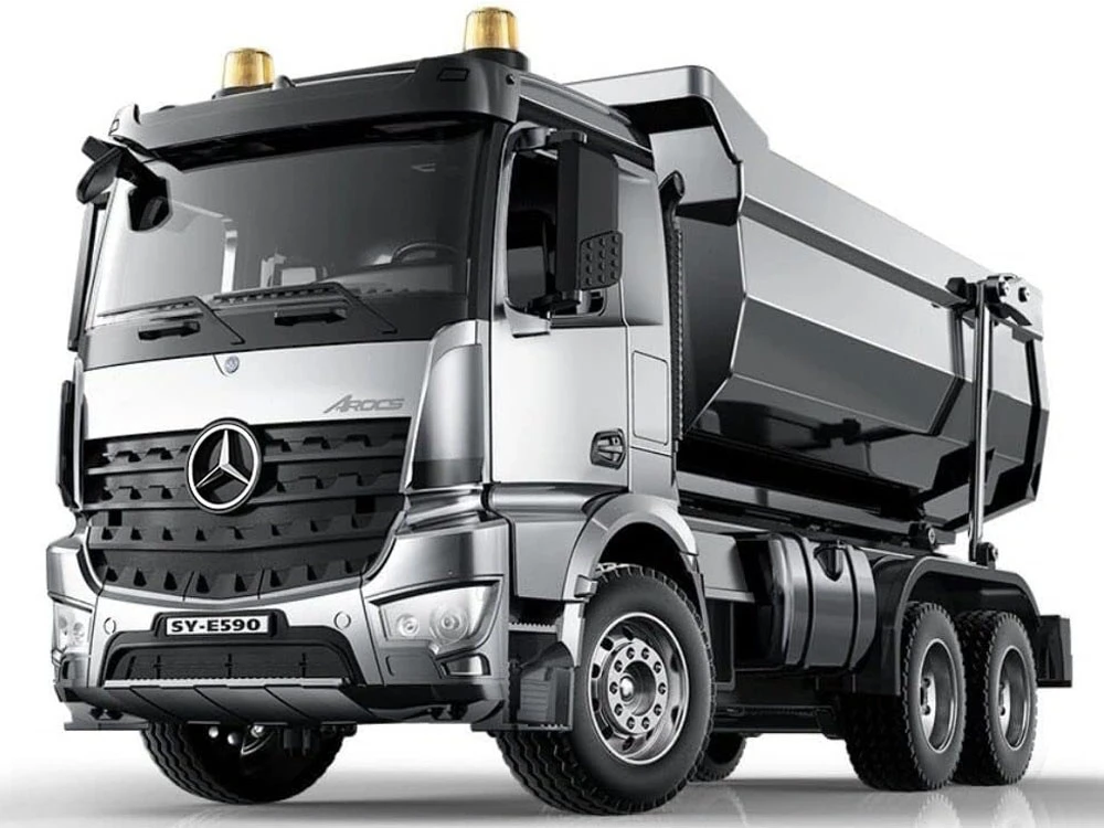 Mercedes Arocs METAL vairuojamas savivartis EE su puspriekabe 1:20 RC0667