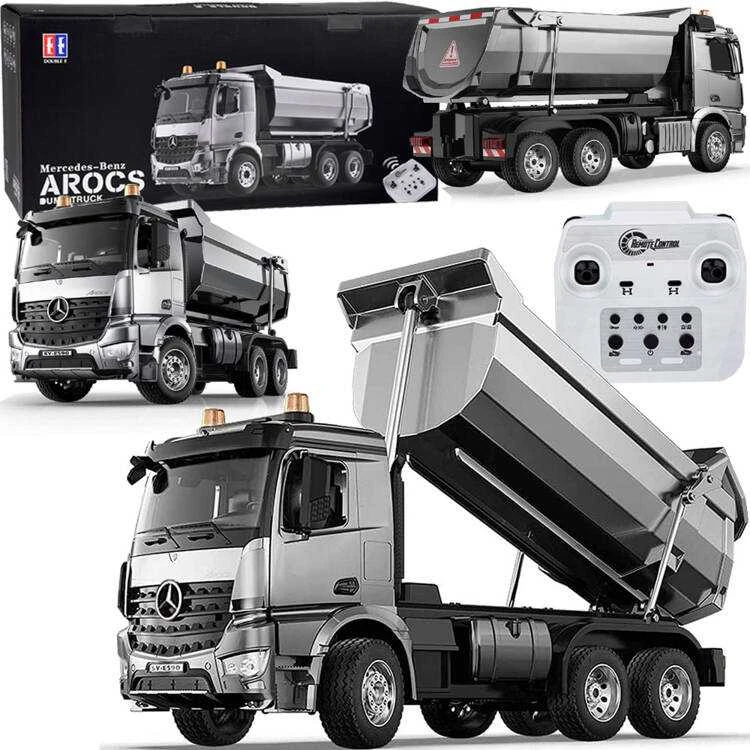 Mercedes Arocs METAL vairuojamas savivartis EE su puspriekabe 1:20 RC0667
