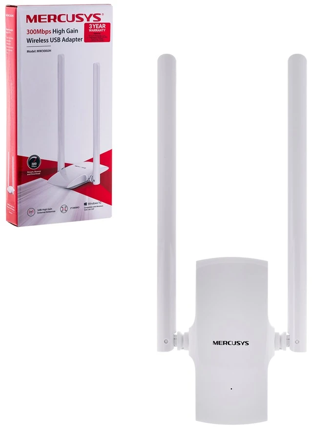 TP-Link Karta jungiama į tinklą Mercusys MW300UH WiFi N300 USB