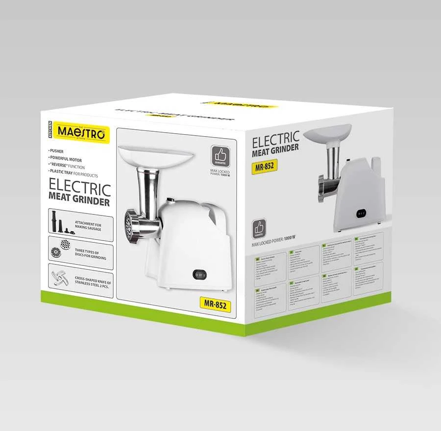 Mėsmalė MAESTRO MR-852 Meat Grinder 1000 W Baltas