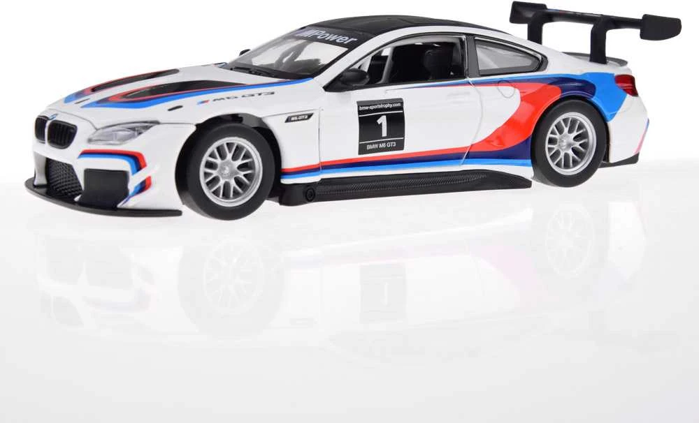 Jokomisiada Metalo automobilių sporto modelis „BMW M6 GT3“ skalė 1:32 Šviesos garsas ZA4613