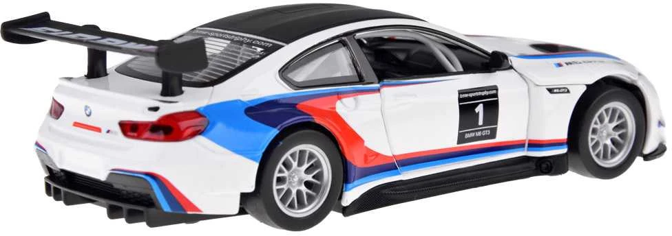 Jokomisiada Metalo automobilių sporto modelis „BMW M6 GT3“ skalė 1:32 Šviesos garsas ZA4613