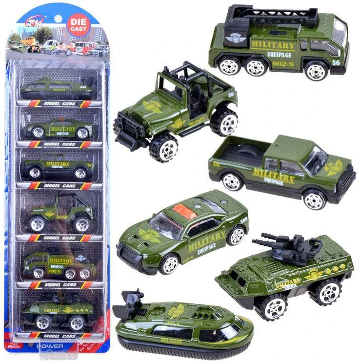 Jokomisiada Metal cars, set WOJSKO 6 pcs, ZA3505