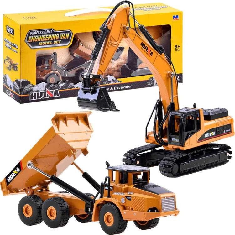Jokomisiada Metal excavator + tipper set models ZA3910