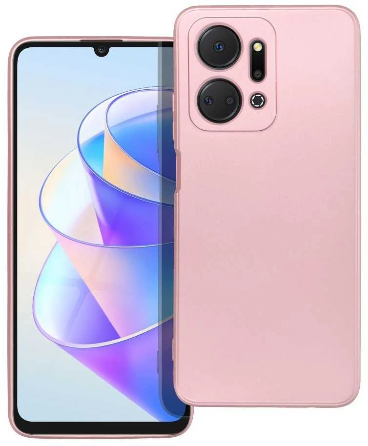 OEM dėklas, skirtas Honor X7A, metalinės rožinės spalvos