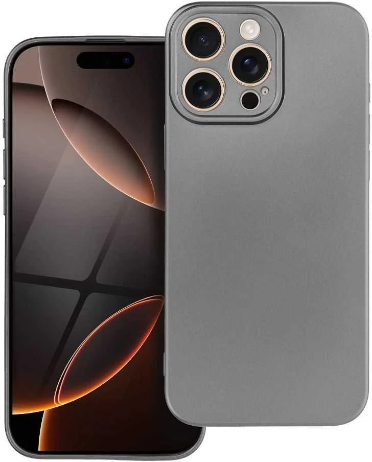 OEM dėklas, skirtas iPhone 16 PRO MAX, metalinis, pilkas