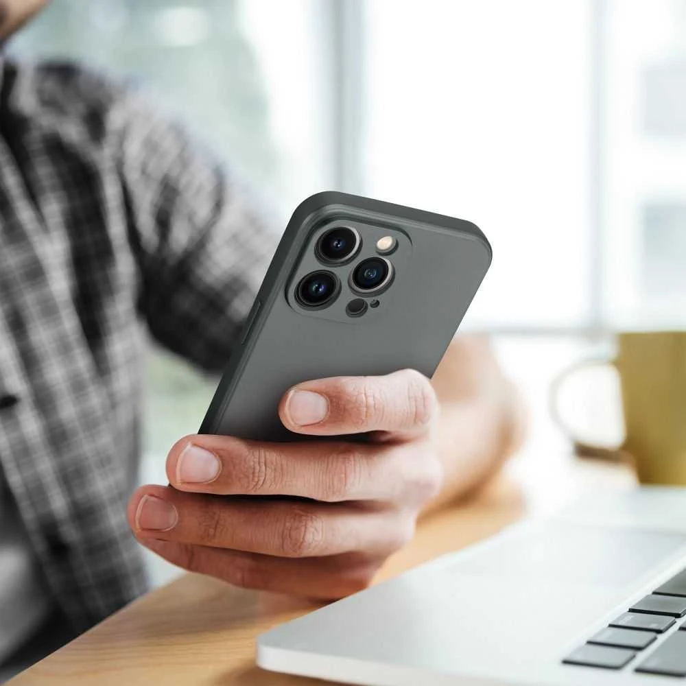 Oem Originalus dėklas, skirtas iPhone 16e (SE 4 2025) / 17e, metalinis pilkas