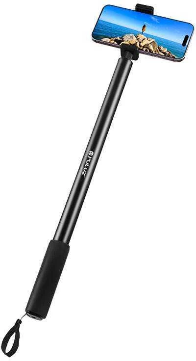 PULUZ metalinis asmenukių laikiklis 2m, skirtas Insta360 One RS/X2/X3 kamerai (juodas)