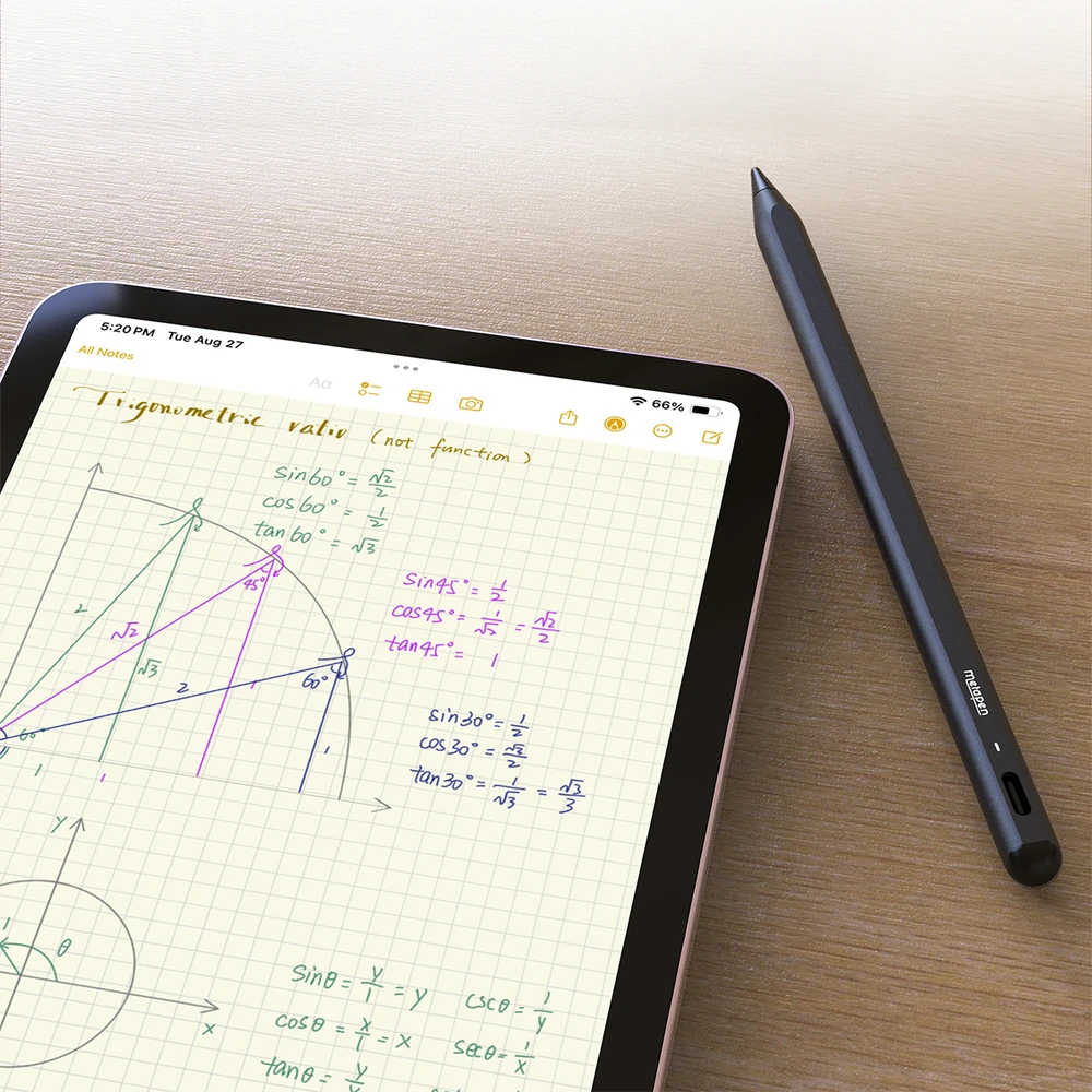 „Metapen A8“ aktyvus rašiklis iPad USB-C - Juodas