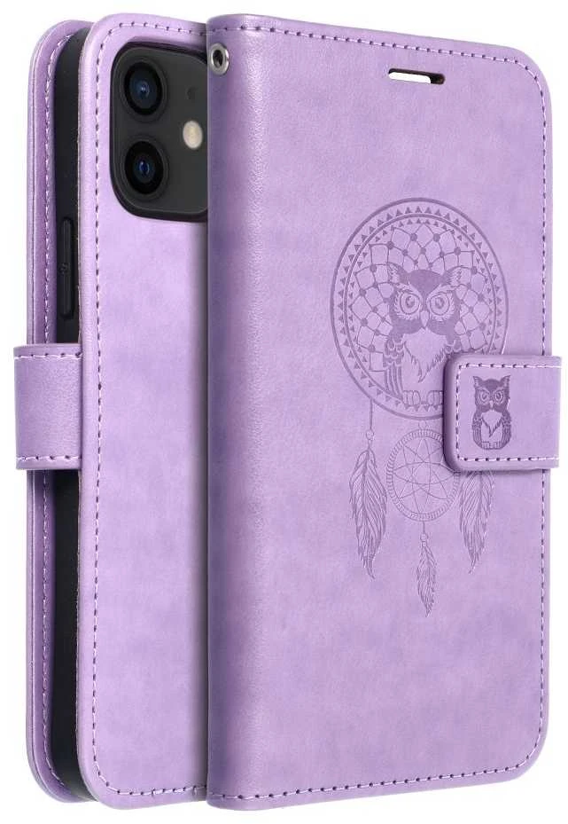 Forcell OEM atverčiamas dėklas iPhone 12 / 12 PRO Mezzo Book sapnų gaudyklė violetinė spalva