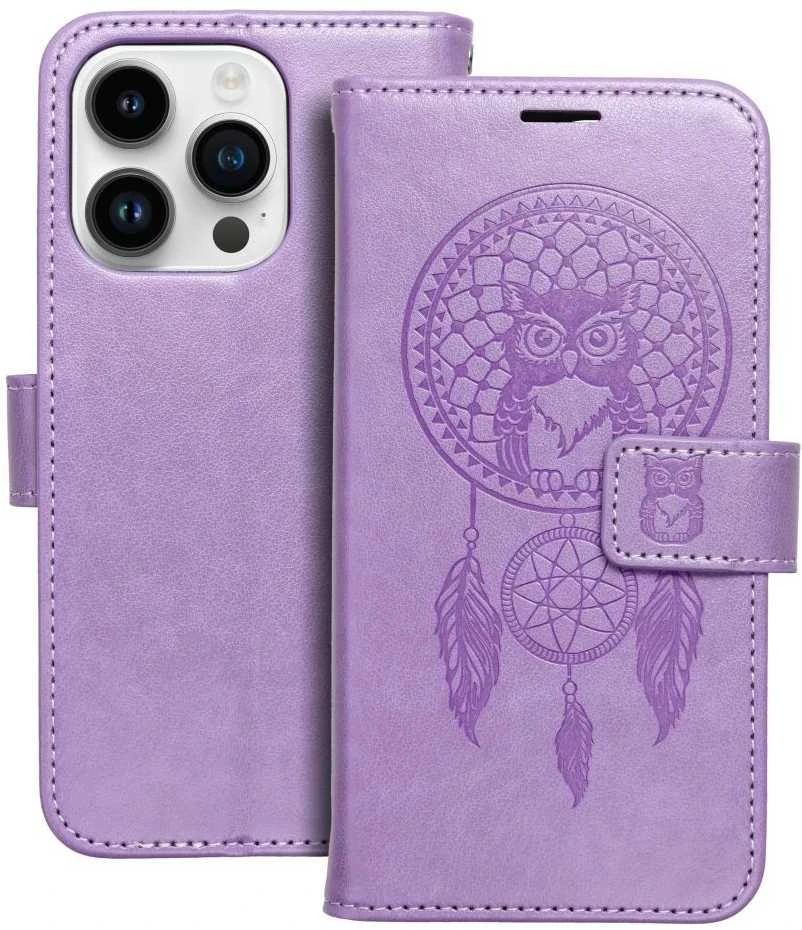 Forcell OEM MEZZO atverčiamas dėklas IPHONE 14 Pro sapnų gaudyklė violetinė