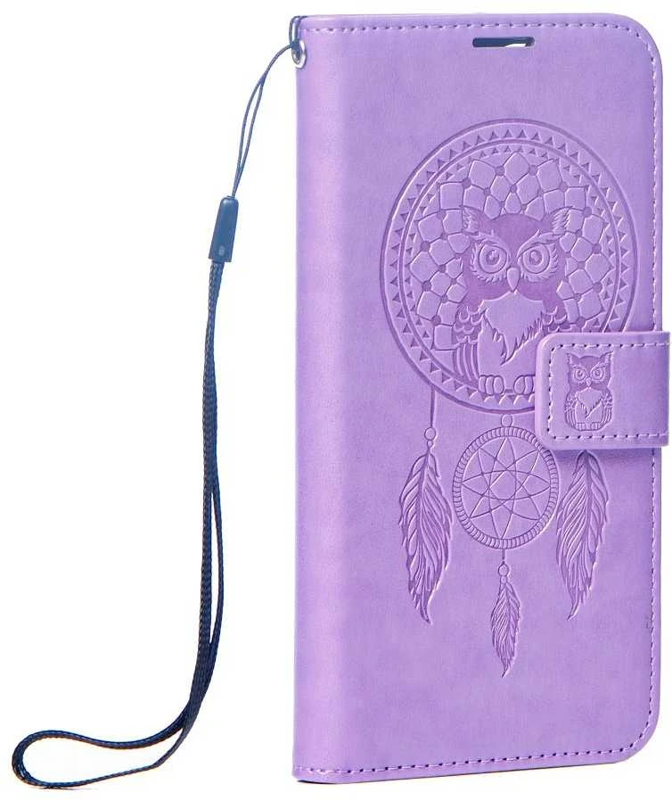OEM atverčiamas dėklas, skirtas iPhone 16 PLUS, Mezzo Book, sapnų gaudyklė, violetinis