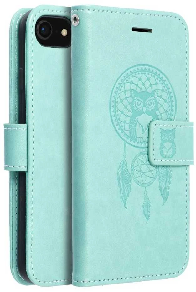 Forcell OEM atverčiamas dėklas iPhone 7 / 8 / SE 2020 / SE 2022 Mezzo Book dreamcatcher žalias
