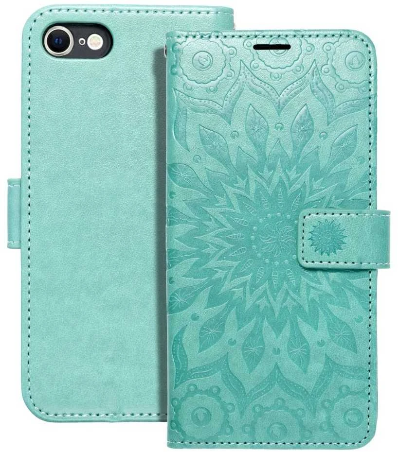 Forcell OEM atverčiamas dėklas iPhone 7 / 8 / SE 2020 / SE 2022 Mezzo Book mandala žalias