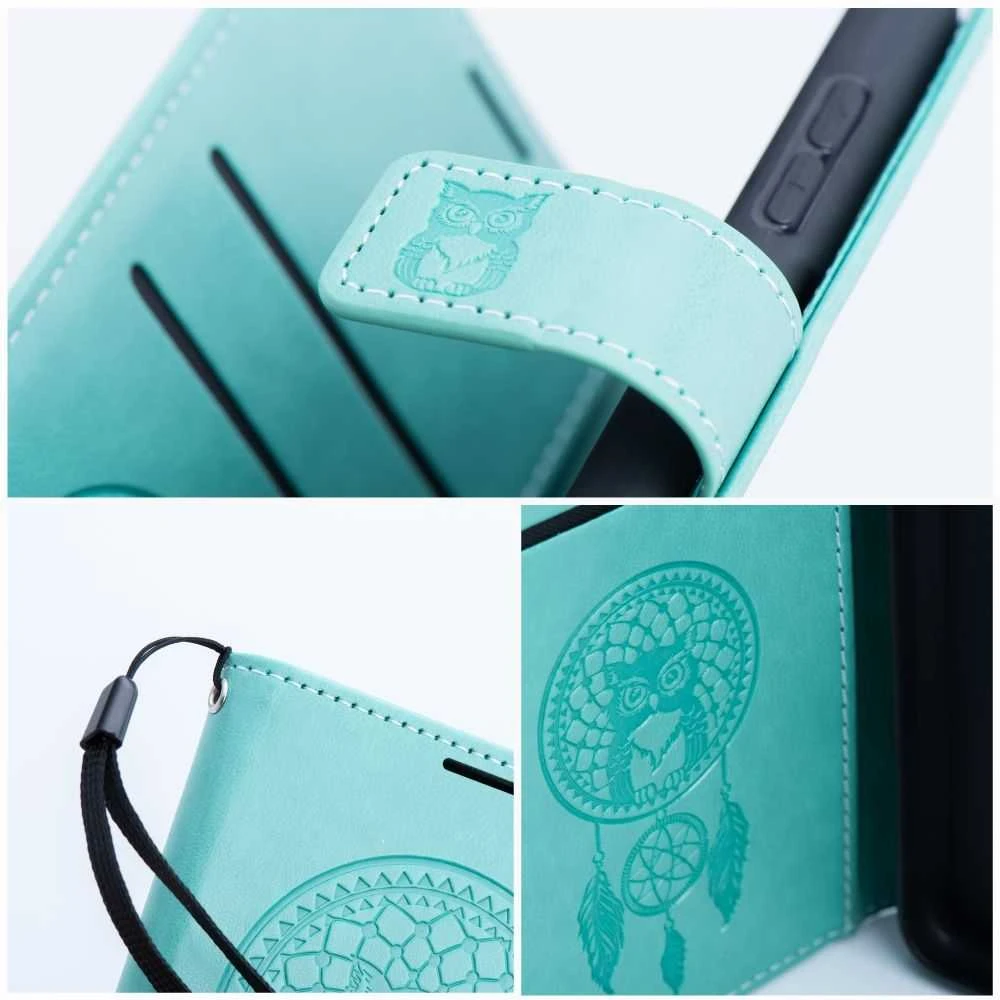 Forcell OEM atverčiamas dėklas iPhone 7 / 8 / SE 2020 / SE 2022 Mezzo Book dreamcatcher žalias