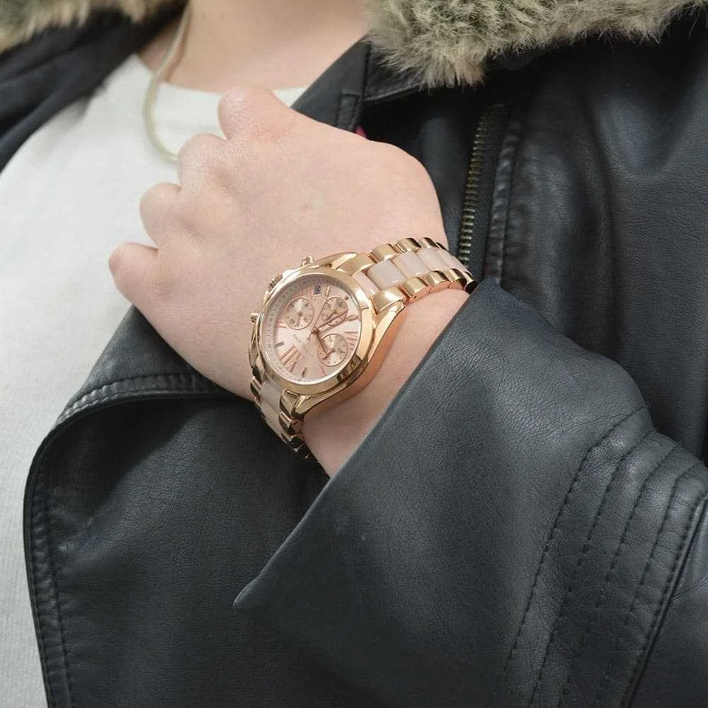 MICHAEL KORS MOTERIŠKAS LAIKRODIS MK6066 - BRADSHAW (zm503d)