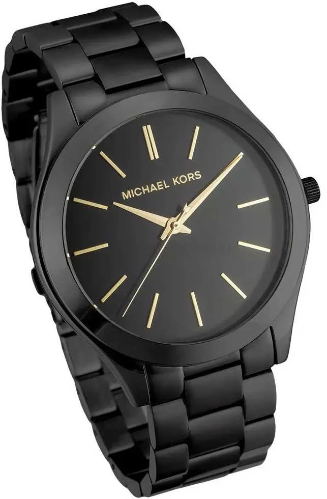 Laikrodis moterims Michael Kors Slim Runway MK3221, Juodas