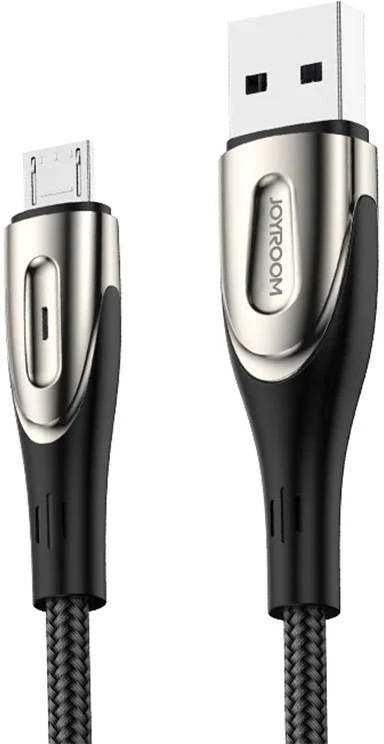 Micro USB 3A greito įkrovimo laidas 1.2 m Joyroom S-M411 (juodas)