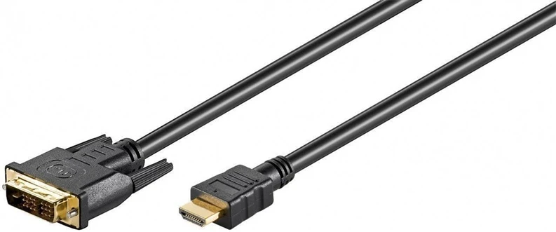 MicroConnect Kabelis MICRO_CONNEC HDMI M, DVI M, 2m, juodas HDM191812