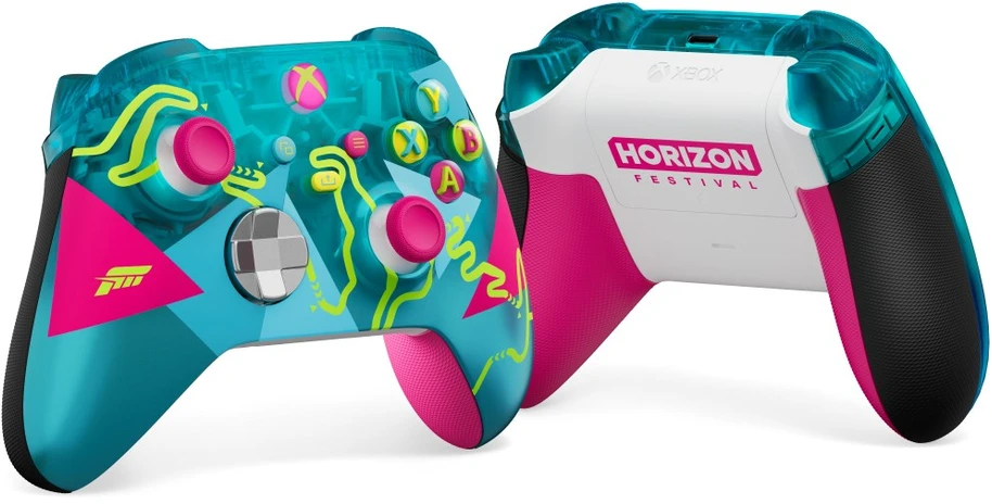 „Microsoft Forza Horizon 6 Limited Edition“ „XBOX“ valdiklis, daugiaspalvis „Bluetooth“ žaidimų pultas, skirtas „Android“, asmeniniams kompiuteriams, „XBOX One“, „XBOX Series S“, „XBOX Series X“, „iOS“.