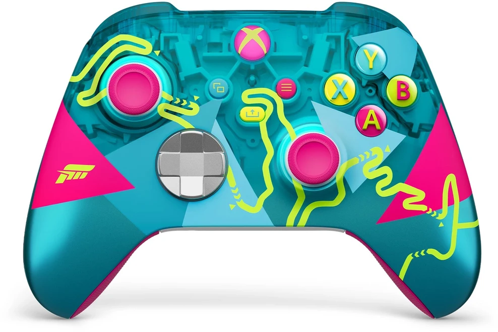 „Microsoft Forza Horizon 6 Limited Edition“ „XBOX“ valdiklis, daugiaspalvis „Bluetooth“ žaidimų pultas, skirtas „Android“, asmeniniams kompiuteriams, „XBOX One“, „XBOX Series S“, „XBOX Series X“, „iOS“.