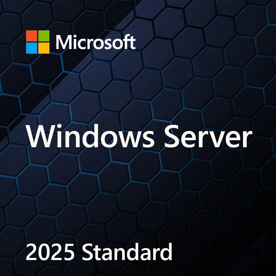 „Microsoft Windows Server 2025 Standard“ 64 bitų 16 branduolių PL OEM