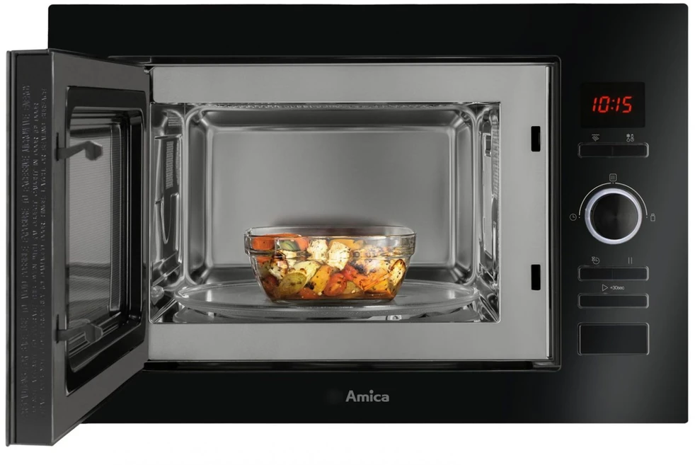 Amica AMMB25E3GB Built-in microwave orkaitė 25 L 900 W Juodas
