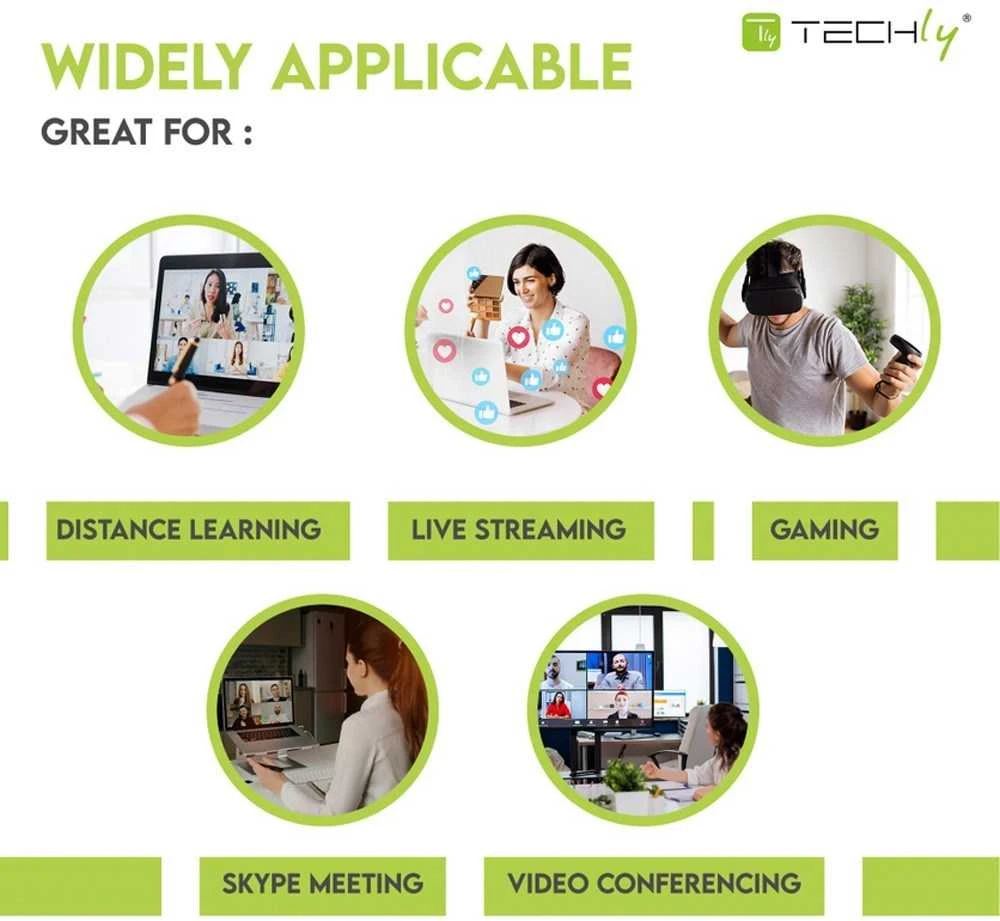 TECHLY daugiakryptis USB konferencijos mikrofonas su nutildymo mygtuku