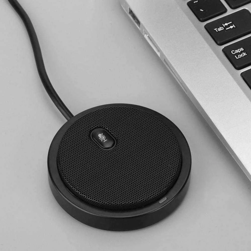 TECHLY daugiakryptis USB konferencijos mikrofonas su nutildymo mygtuku
