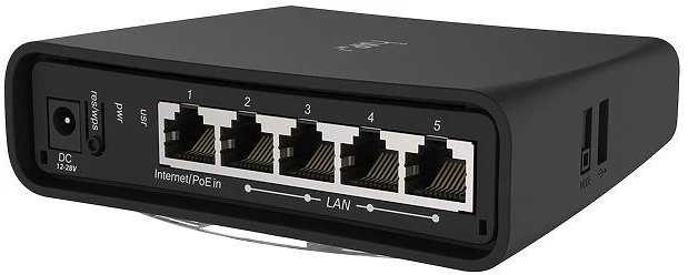 Maršrutizatorius  MIKROTIK 5x10/100/1000M/RBD52G-5HACD2HND-TC