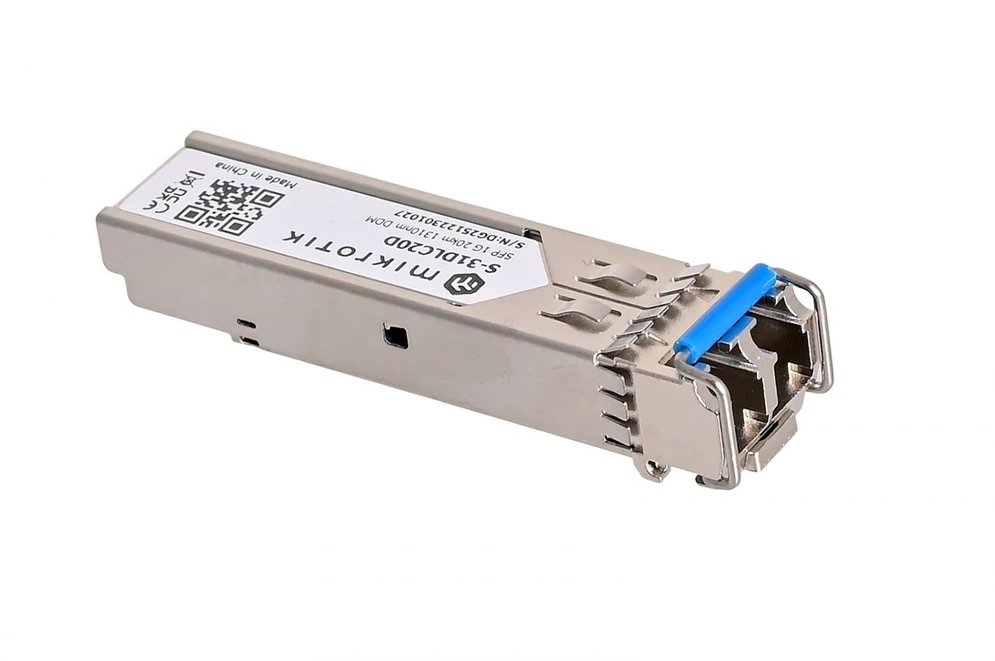 Šakotuvas MIKROTIK MT S-31DLC20D MikroTik S-31DLC20D 1.25G SFP LX-LC (SM) 1310nm 20km DDM for RB260x,RB2011x,CCRx