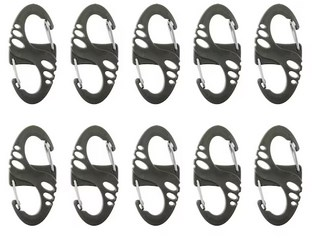 Mil-Tec S-Hook karabinų rinkinys - Žalias