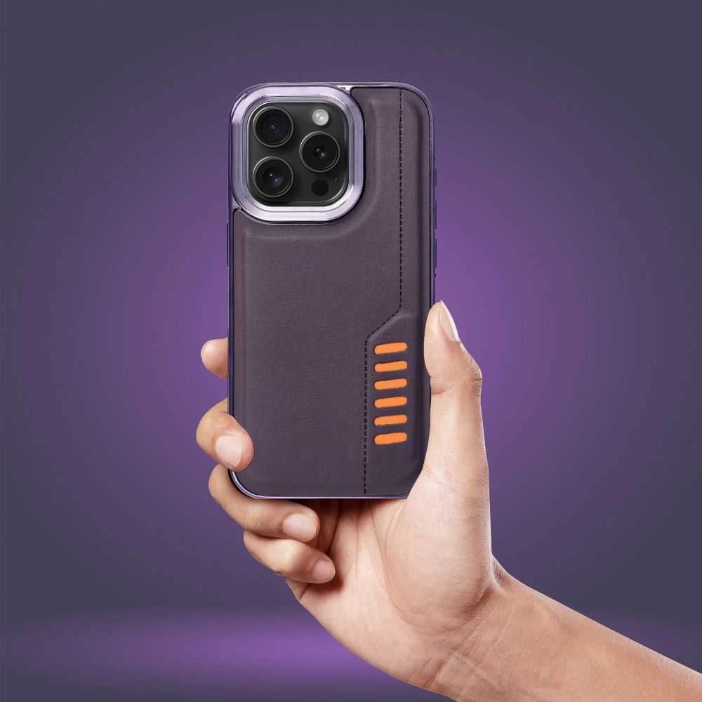 Dėklas Oem MILANO Case for IPHONE 15 Pro dark violetinė