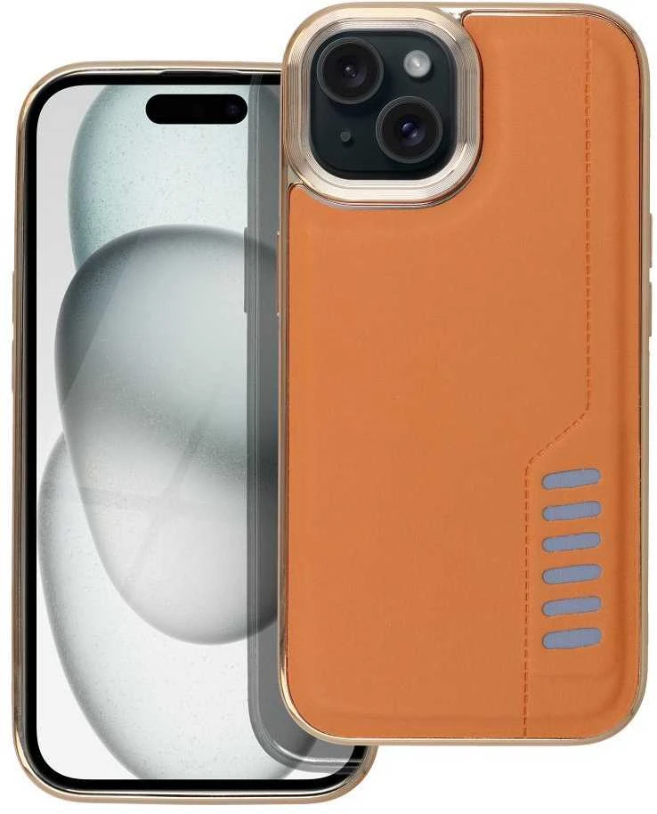 Dėklas Oem MILANO Case for IPHONE 15 ruda