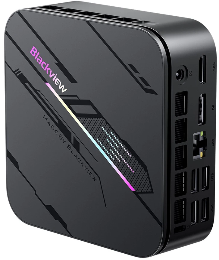 Mini PC Blackview MP100 Pro Ryzen 5 7430U 16GB SSD512 W11Pro pilkas